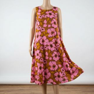 Țesătură din bumbac SATIN Flower Kala caramel