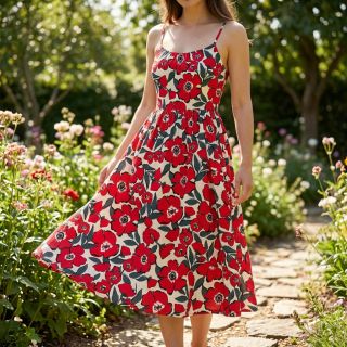 Țesătură din bumbac SATIN Flower Kala offwhite