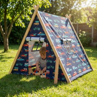 Țesătură din bumbac Cars navy digital print