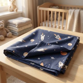 Țesătură din bumbac Space digital print