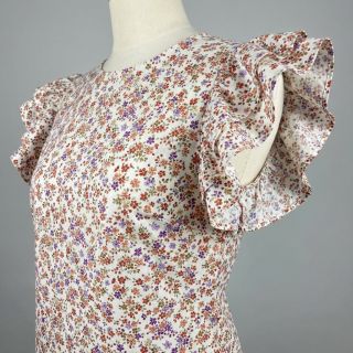 Țesătură din bumbac Simie flowers offwhite digital print