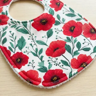 Țesătură din bumbac Poppy offwhite digital print