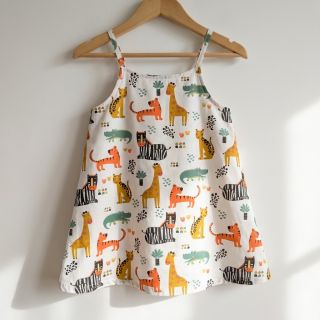 Țesătură din bumbac Safari time offwhite digital print