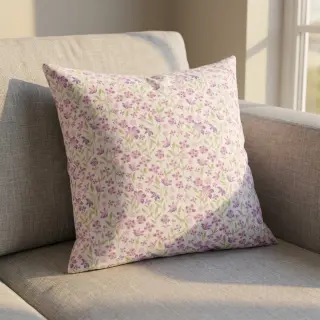 Țesătură din bumbac Fine flowers purple