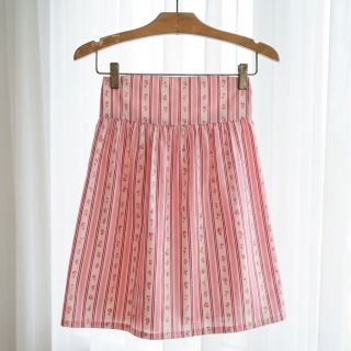 Țesătură din bumbac Fine flowers STRIPE pink