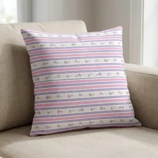 Țesătură din bumbac Fine flowers STRIPE purple