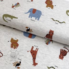 Tricot Safari melange light grey