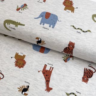 Tricot Safari melange light grey