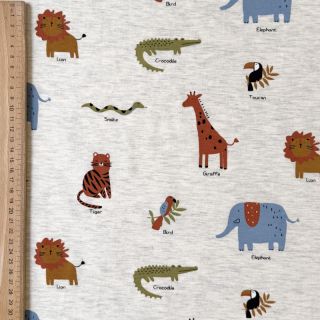 Tricot Safari melange light grey