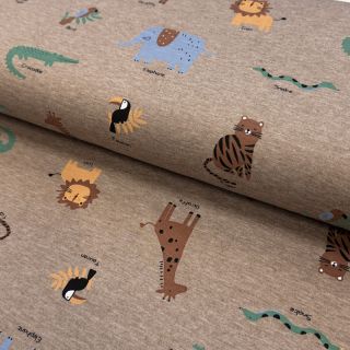 Tricot Safari melange taupe