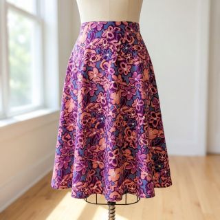 Viscoză STRETCH Flowers Junie purple