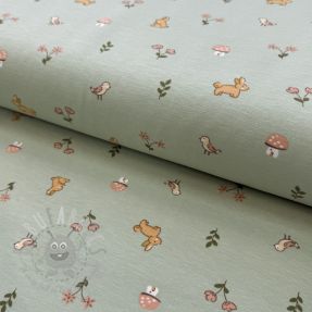 Tricot Bunnies sage ORGANIC