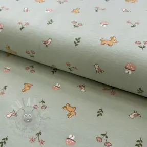 Tricot Bunnies sage ORGANIC