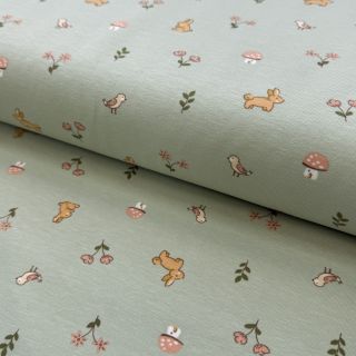 Tricot Bunnies sage ORGANIC