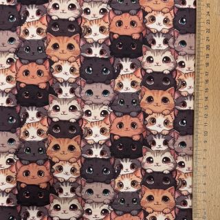 Tricot Cats digital print