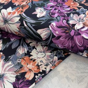 Jerse trening Flower Luna navy digital print