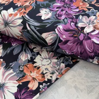 Jerse trening Flower Luna navy digital print
