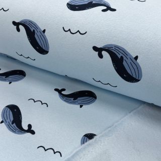 Jerse trening pieptănat JOGGING Whales blue