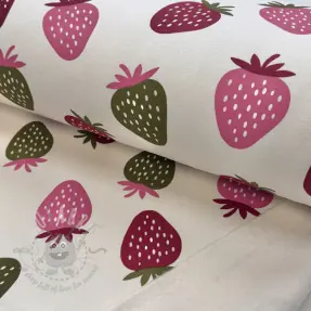 Jerse trening pieptănat JOGGING Strawberries ecru