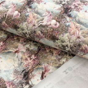 Jerse trening pieptănat Fairy tales digital print