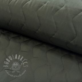 Material textil matlasat ZIG ZAG army green