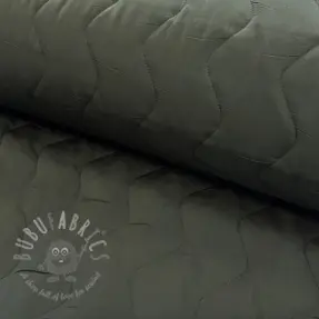 Material textil matlasat ZIG ZAG army green