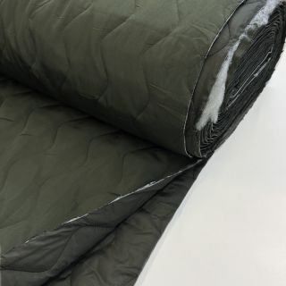 Material textil matlasat ZIG ZAG army green