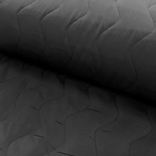 Material textil matlasat ZIG ZAG black