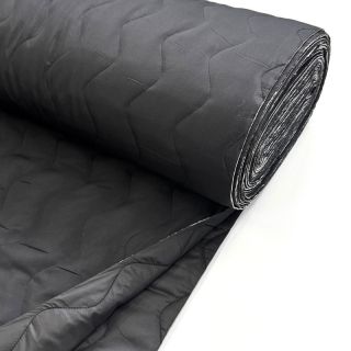 Material textil matlasat ZIG ZAG black