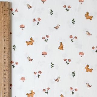 Tricot Bunnies white ORGANIC