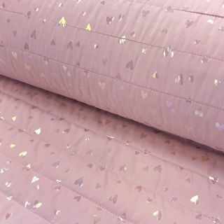 Material textil matlasat FOIL Hearts