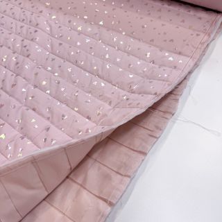 Material textil matlasat FOIL Hearts