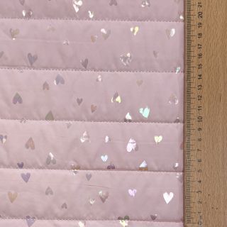 Material textil matlasat FOIL Hearts