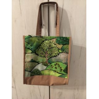 Țesătură decorativă Forest hill spring digital print