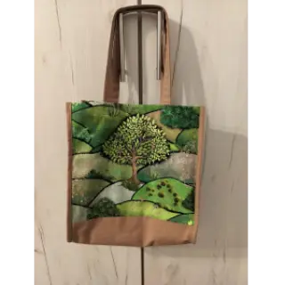 Țesătură decorativă Forest hill spring digital print
