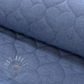 Material textil matlasat DENIM Hearts