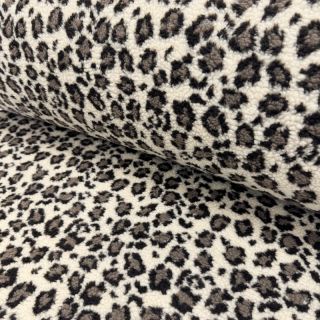 Stofă palton TEDDY JACQUARD Animal skin brown