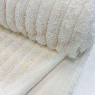 Blăniță artificială Stripes Luxe ecru