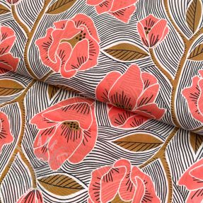 Țesătură din bumbac VOILE Timi flowers