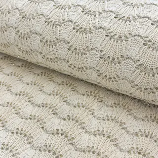 Tricot Knitted jacquard LUREX ecru
