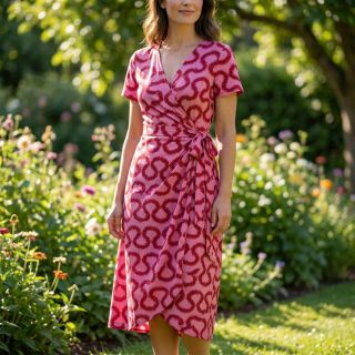 Viscoză STRETCH Abstract pink