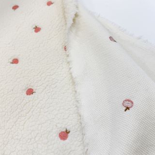 Stofă palton TEDDY JACQUARD EMBROIDERY Patches