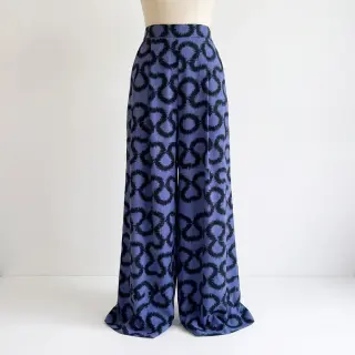 Viscoză STRETCH Abstract blue