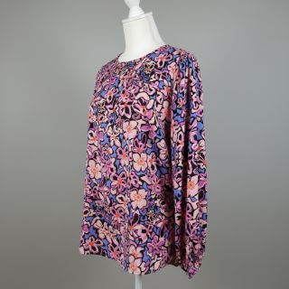 Viscoză STRETCH Flowers Junie black