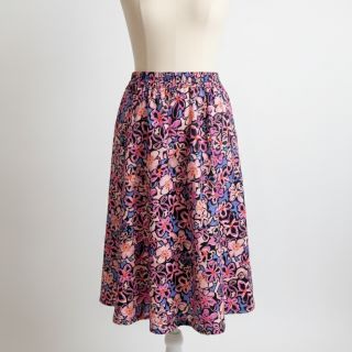 Viscoză STRETCH Flowers Junie black