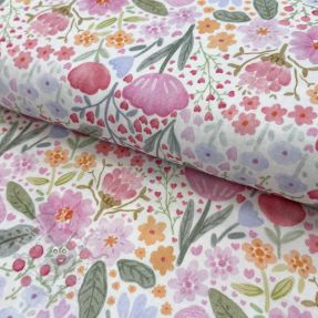 Mușelină Flowers pink dream digital print