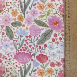 Mușelină Flowers pink dream digital print