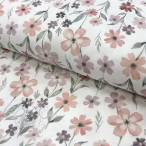 Mușelină Flowers Jana digital print