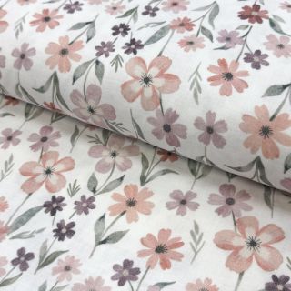 Mușelină Flowers Jana digital print