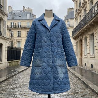 Material textil matlasat DENIM Hearts